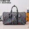 New Arrival M13742 White Color Black Color Travel Bag LV x TM KEEPALL BANDOULIÈRE 45