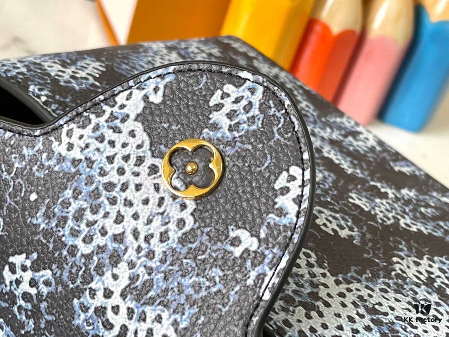 Upgraded M21728 Yayoi Kusama's Infinity Net Series Inspired LV x YK Capucines Medium Handbag