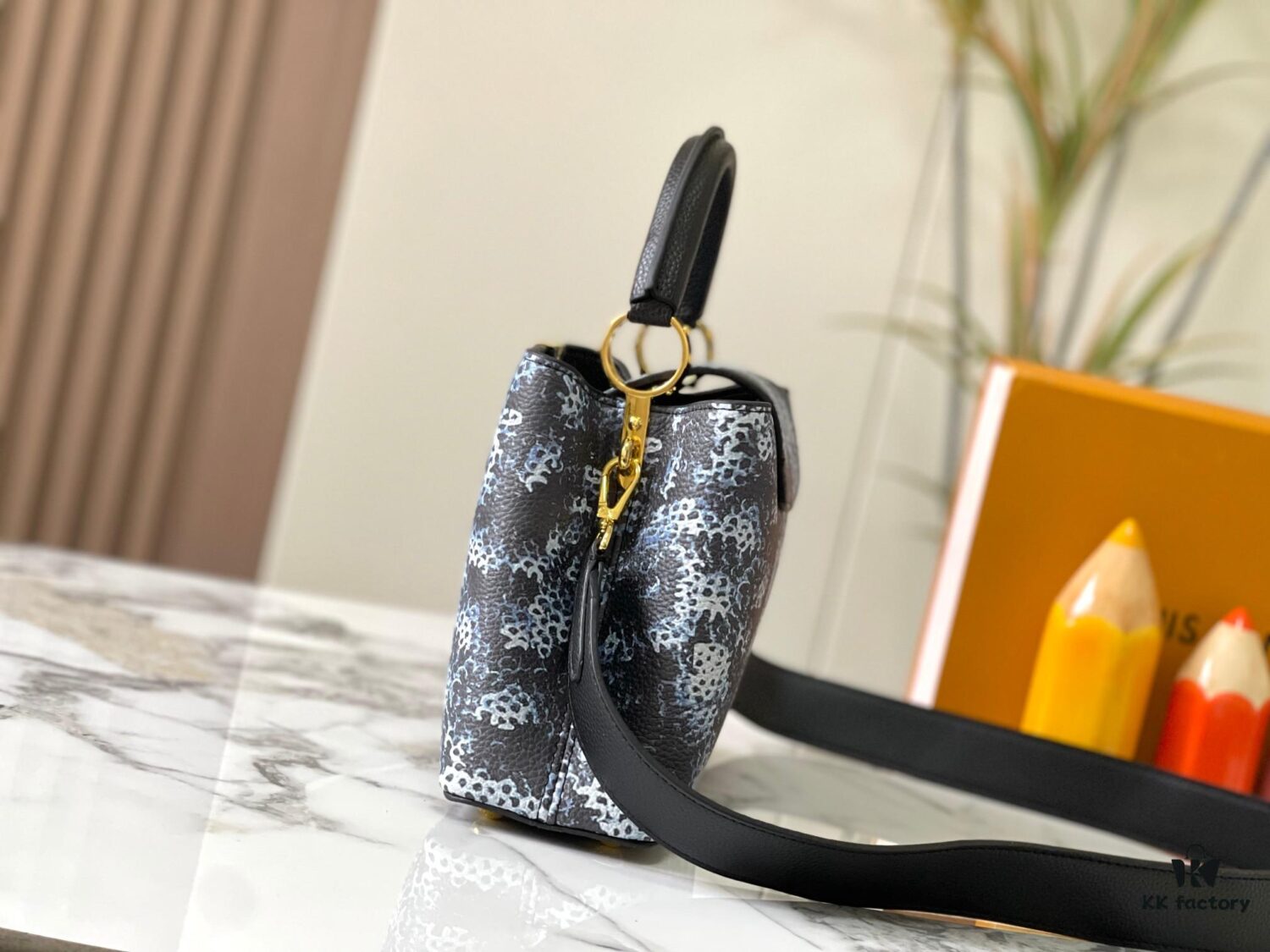 Upgraded M21727 Louis Vuitton x Yayoi Kusama New Collaboration Collection LV x YK Capucines BB Bag