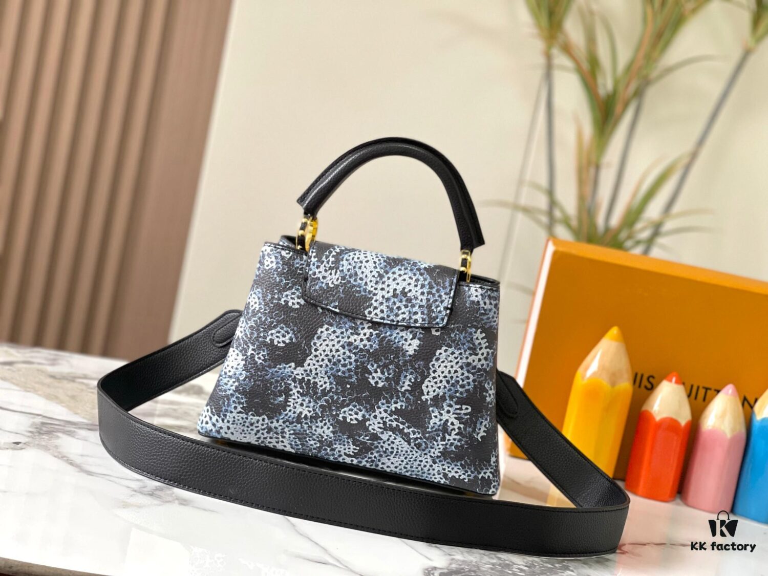 Upgraded M21727 Louis Vuitton x Yayoi Kusama New Collaboration Collection LV x YK Capucines BB Bag