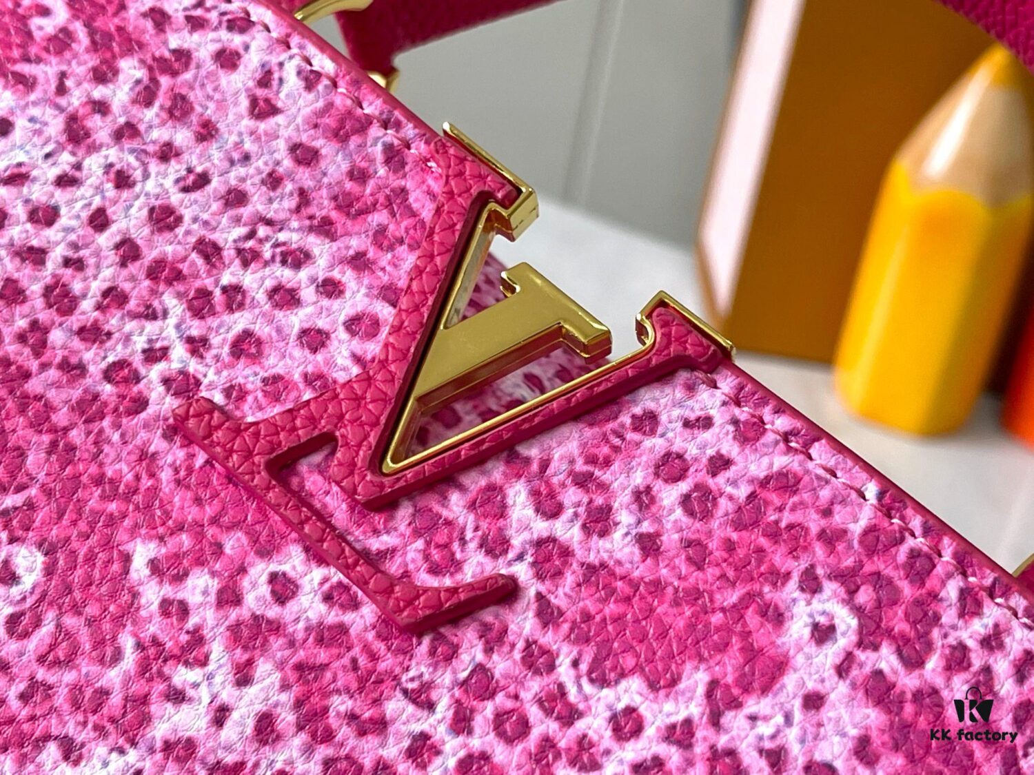 Upgraded M21727 Louis Vuitton x Yayoi Kusama Capucines BB Bag