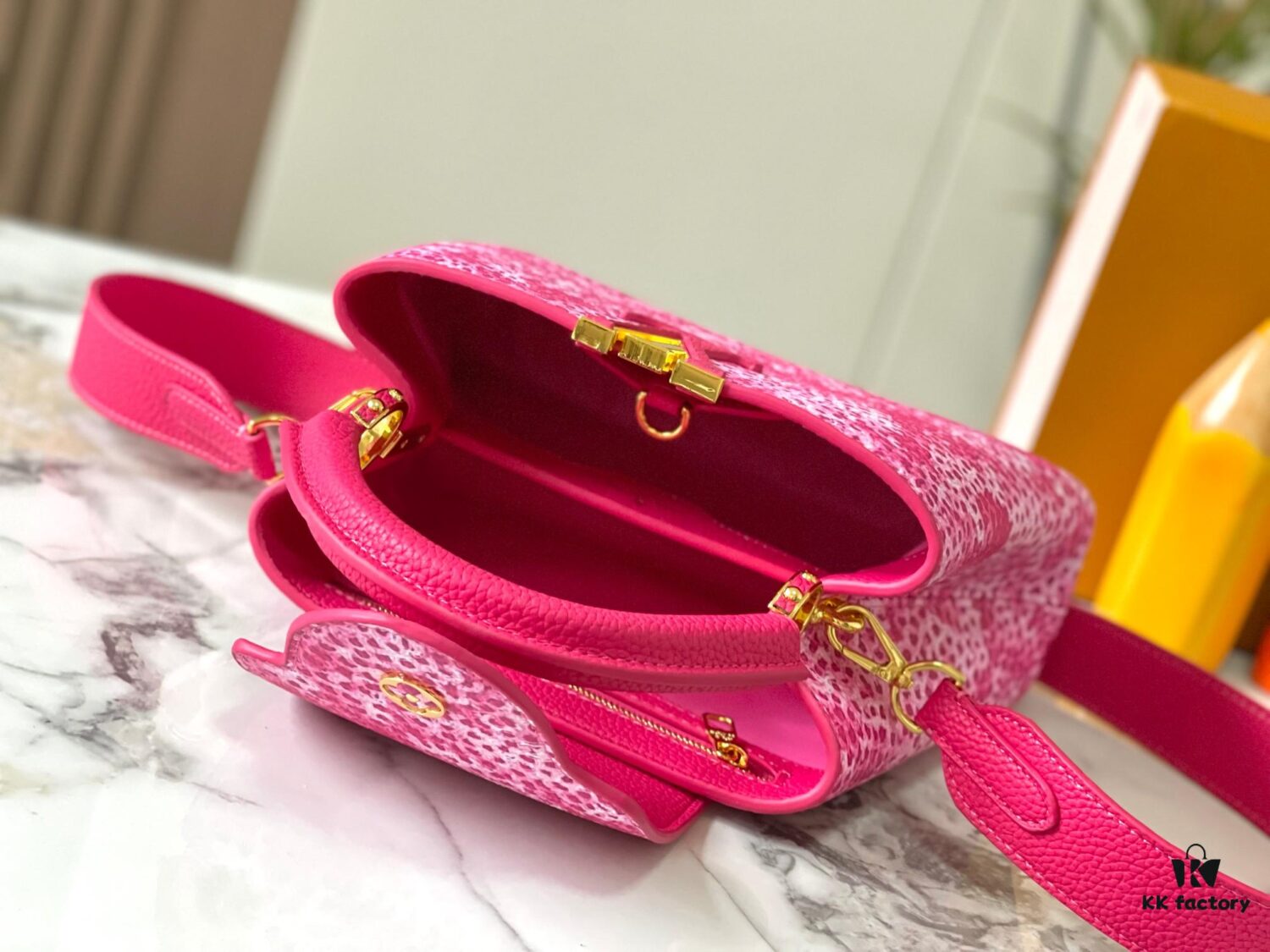 Upgraded M21727 Louis Vuitton x Yayoi Kusama Capucines BB Bag