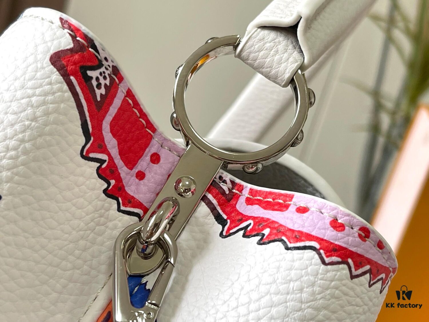 Upgraded M21726 Louis Vuitton x Yayoi Kusama New Collaboration Series Capucines MM Handbag
