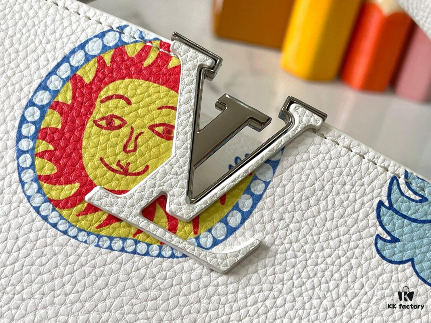 Upgraded M21726 Louis Vuitton x Yayoi Kusama New Collaboration Series Capucines MM Handbag