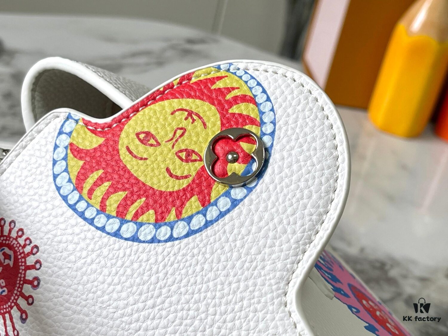 Upgraded M21725 Louis Vuitton x Yayoi Kusama New Collaboration Series LV x YK Capucines PM Handbag