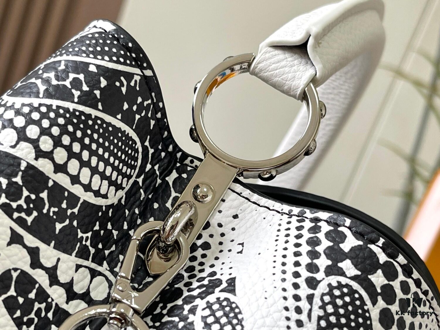 Upgraded M21705 Louis Vuitton x Yayoi Kusama Collaboration Capucines MM Handbag