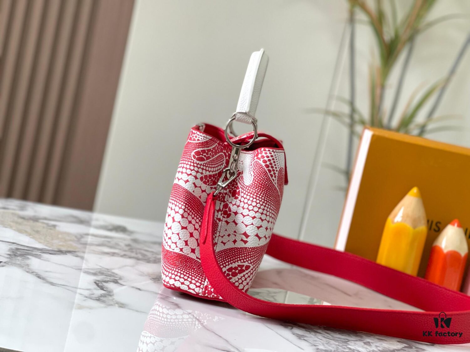 Exclusive On-site Photo - Factory Release M21704 LV x YK Capucines BB Handbag