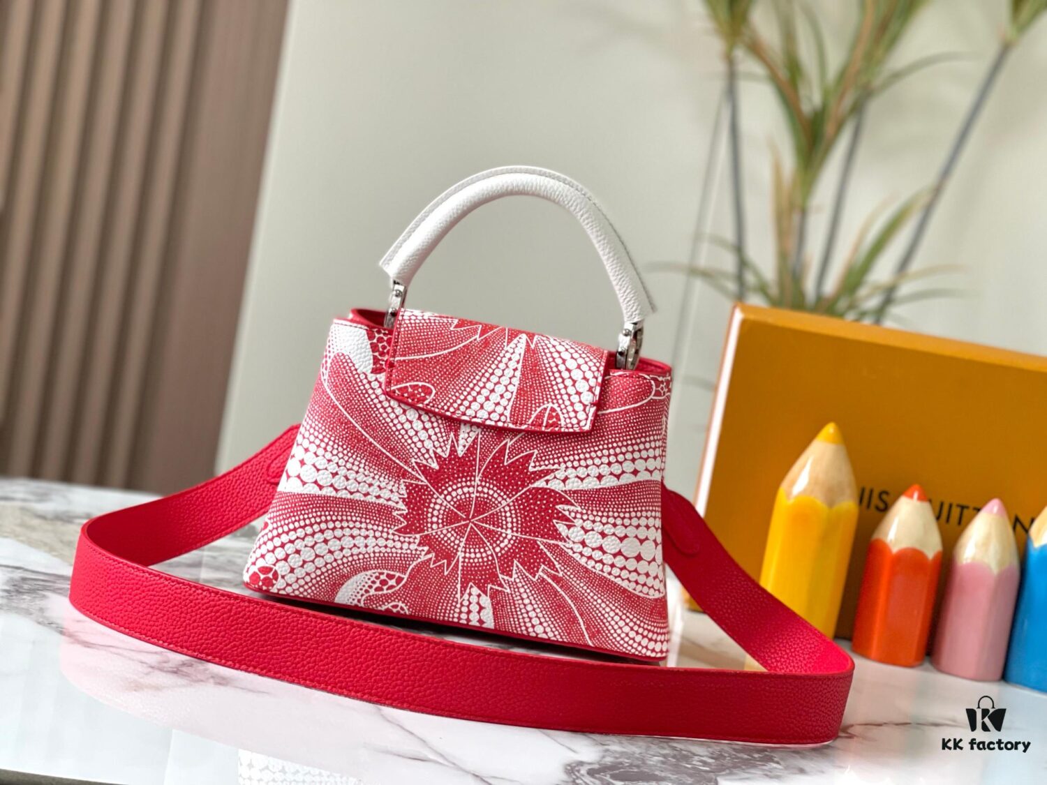 Exclusive On-site Photo - Factory Release M21704 LV x YK Capucines BB Handbag