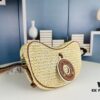 New Arrival Straw Woven Bag Croissant Handbag