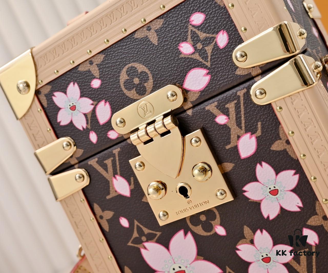 Upgraded 350 Camera Box Hard Case Bag in Monogram/Cherry Blossom (Takashi Murakami) Replica M14173 M10079 45673 45675