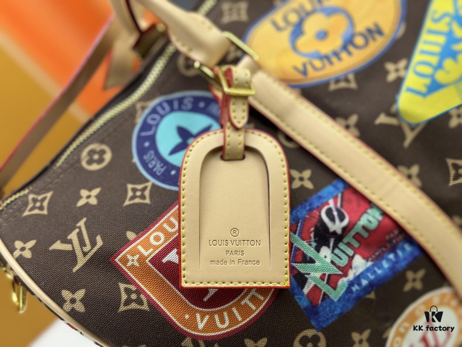 M14736 Keepall Bandouliere 45 Travel Bag in Monogram Dune Fabric