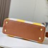 Upgraded Authentic M57361 Embroidered Orange-Brown Gold Buckle Medium Size