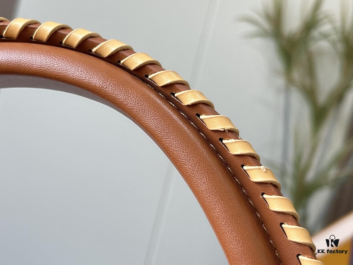 Upgraded Authentic M57361 Embroidered Orange-Brown Gold Buckle Medium Size