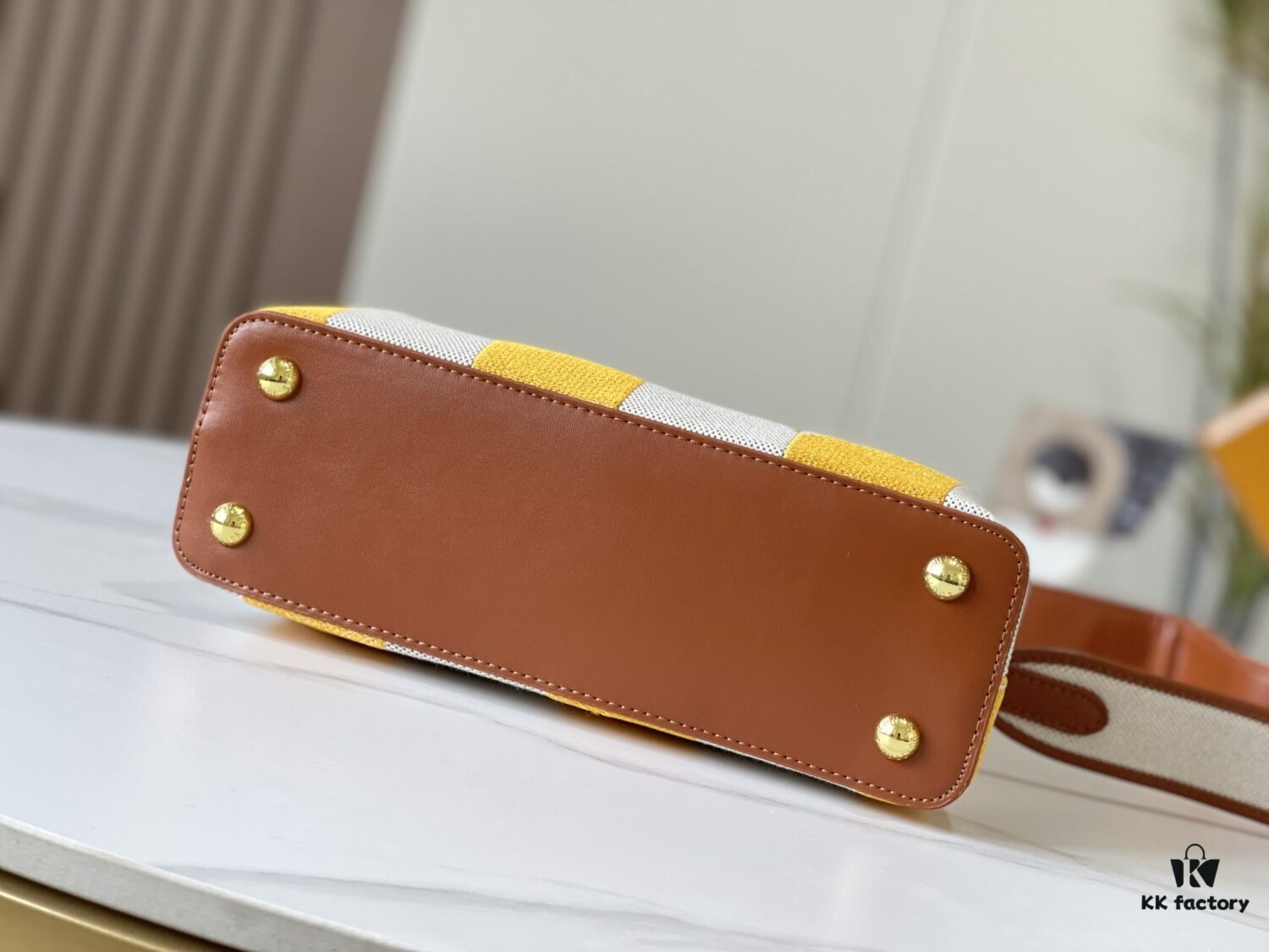 Upgraded Official Version 💋 M57651 Embroidered Orange-Brown Gold Buckle Small Size