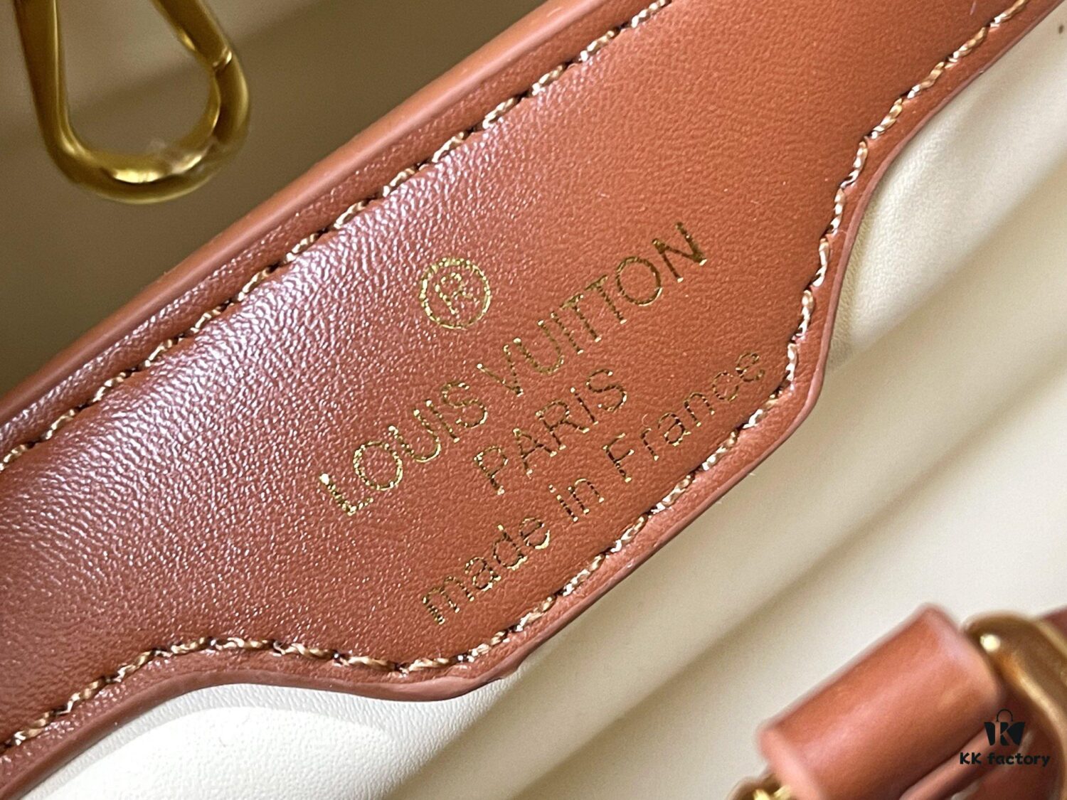 Upgraded Official Version 💋 M57651 Embroidered Orange-Brown Gold Buckle Small Size