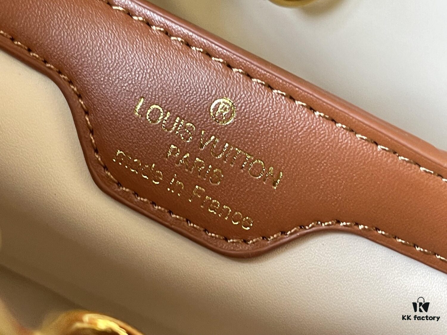 Upgraded Official Version 💋M57361 Embroidered White Beige Gold Buckle Medium Size