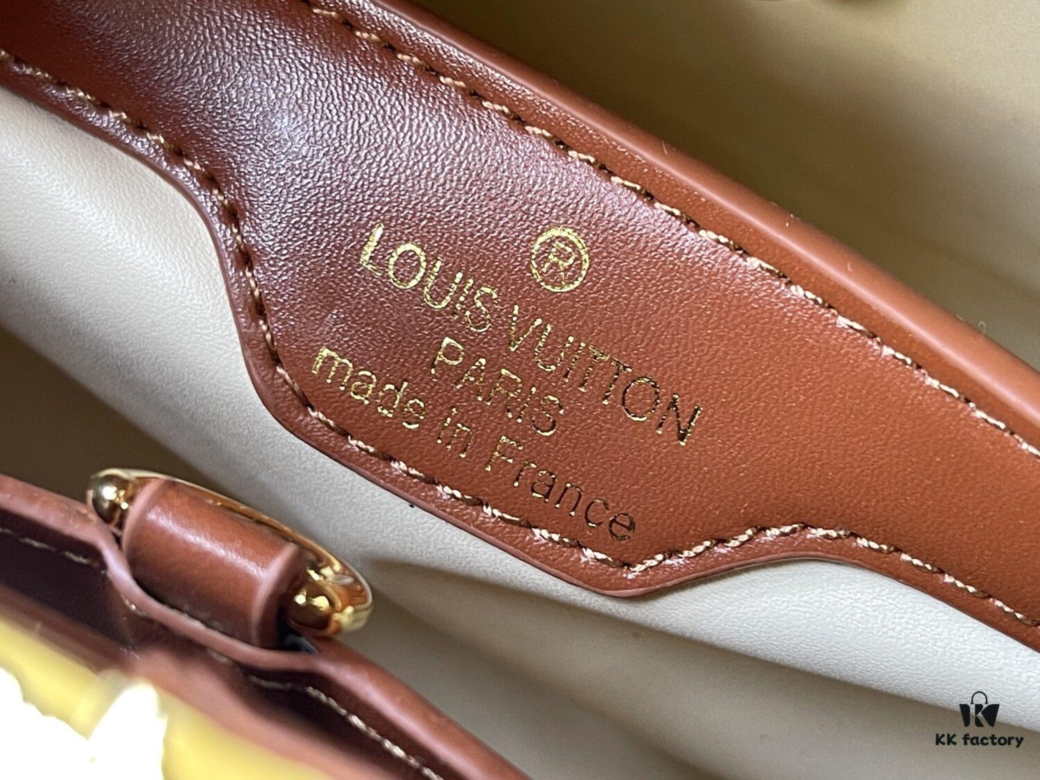 Exclusive On-Site Photo - Factory Direct Official Version 💋 M57651 Embroidered White, Brown and Gold Hardware Mini Capucines BB Bag