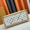 M13079 New White Tricolor Louis Vuitton x Takashi Murakami Women's Shoulder Bag, Tote Bag Size 34