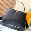 Upgraded M24607 Black Capucines Souple Large Handbag