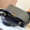 Upgraded M24607 Black Capucines Souple Large Handbag
