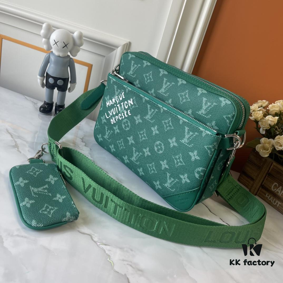 Upgraded Version 190, Latest Official M12868 M69443 M45320 M12766 New Men's Bag Three-Piece Set Messenger Bag Series