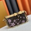 M13666 Pochette Accessoires Bag – A playful interpretation of the iconic Monogram canvas with Takashi Murakami's vibrant Cherry Blossom motif, revisiting the Louis Vuitton x Murakami collaboration with bold, whimsical style.