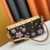 M13666 Pochette Accessoires Bag – A playful interpretation of the iconic Monogram canvas with Takashi Murakami's vibrant Cherry Blossom motif, revisiting the Louis Vuitton x Murakami collaboration with bold, whimsical style.