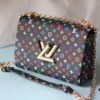 New Arrival Top Quality Original Version Replica LV TWIST Medium Handbag Epi Grain Leather with Monogram Pattern
