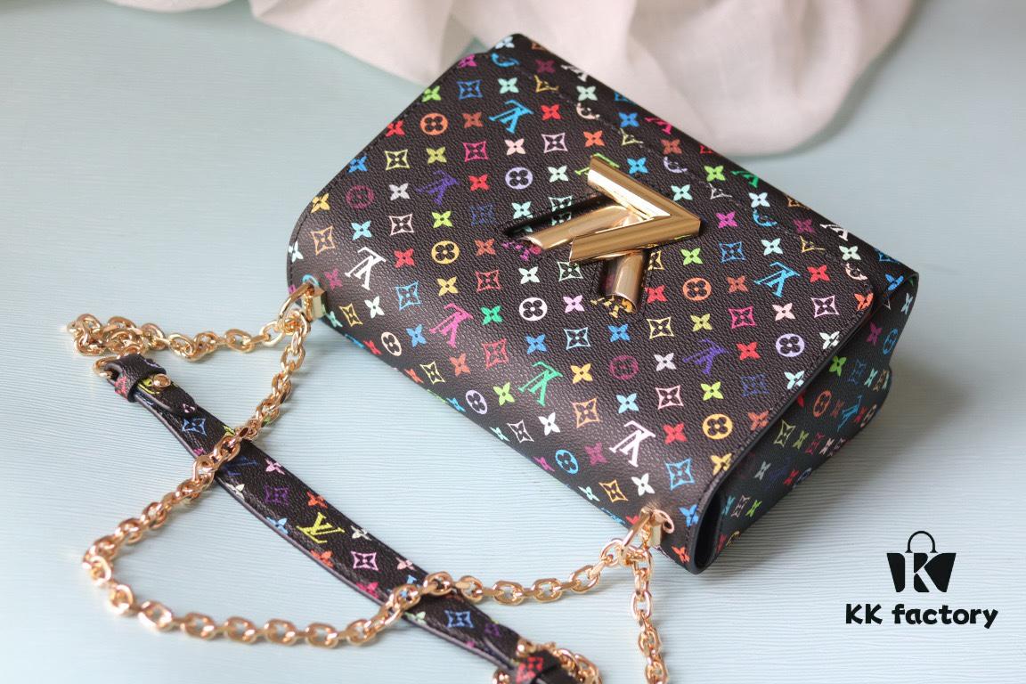 New Arrival Top Quality Original Version Replica LV TWIST Medium Handbag Epi Grain Leather with Monogram Pattern