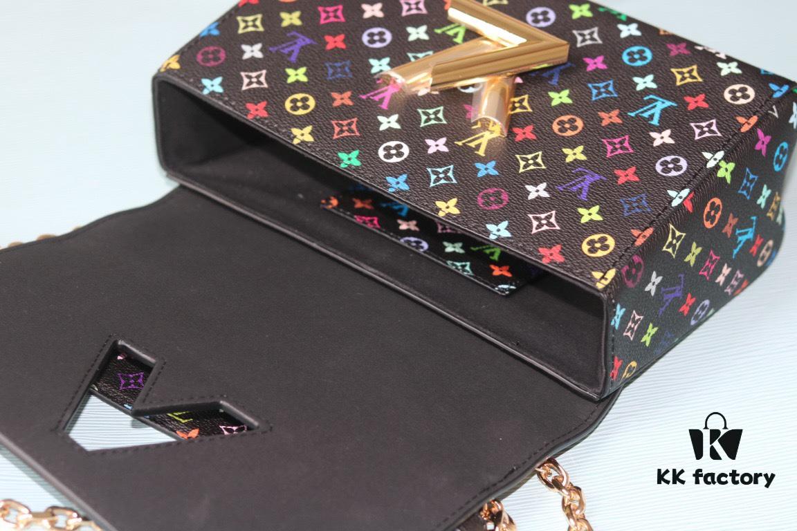 New Arrival Top Quality Original Version Replica LV TWIST Medium Handbag Epi Grain Leather with Monogram Pattern