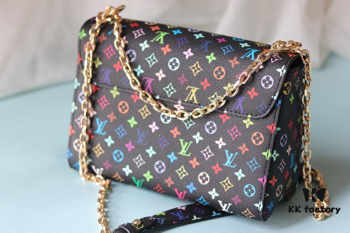 New Arrival Top Quality Original Version Replica LV TWIST Medium Handbag Epi Grain Leather with Monogram Pattern
