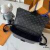 Upgraded M46794 Black Floral, Damier, and Black Check M23741 Embossed Latest S-Cape Messenger Bag
