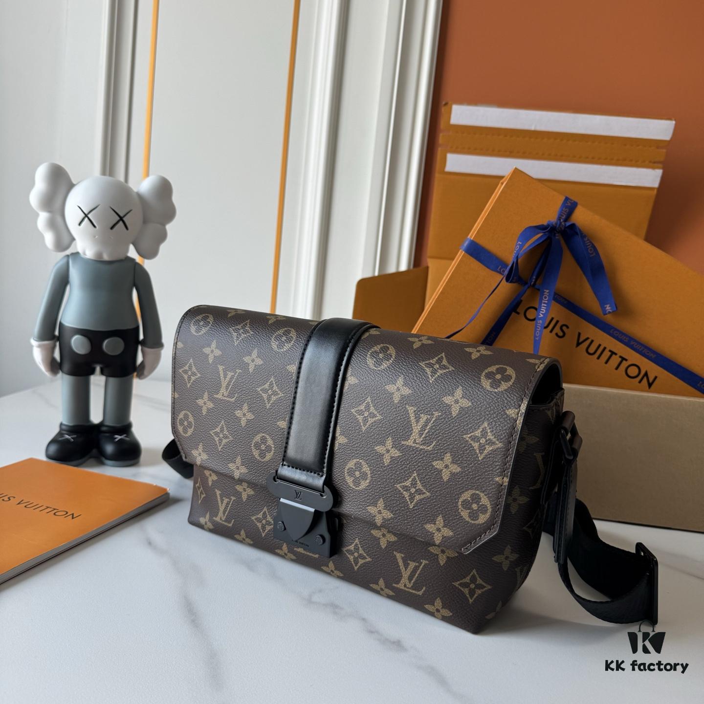 Upgraded M46794 Black Floral, Old Floral, Black Check M23741 Embossed Latest S-Cape Messenger Bag