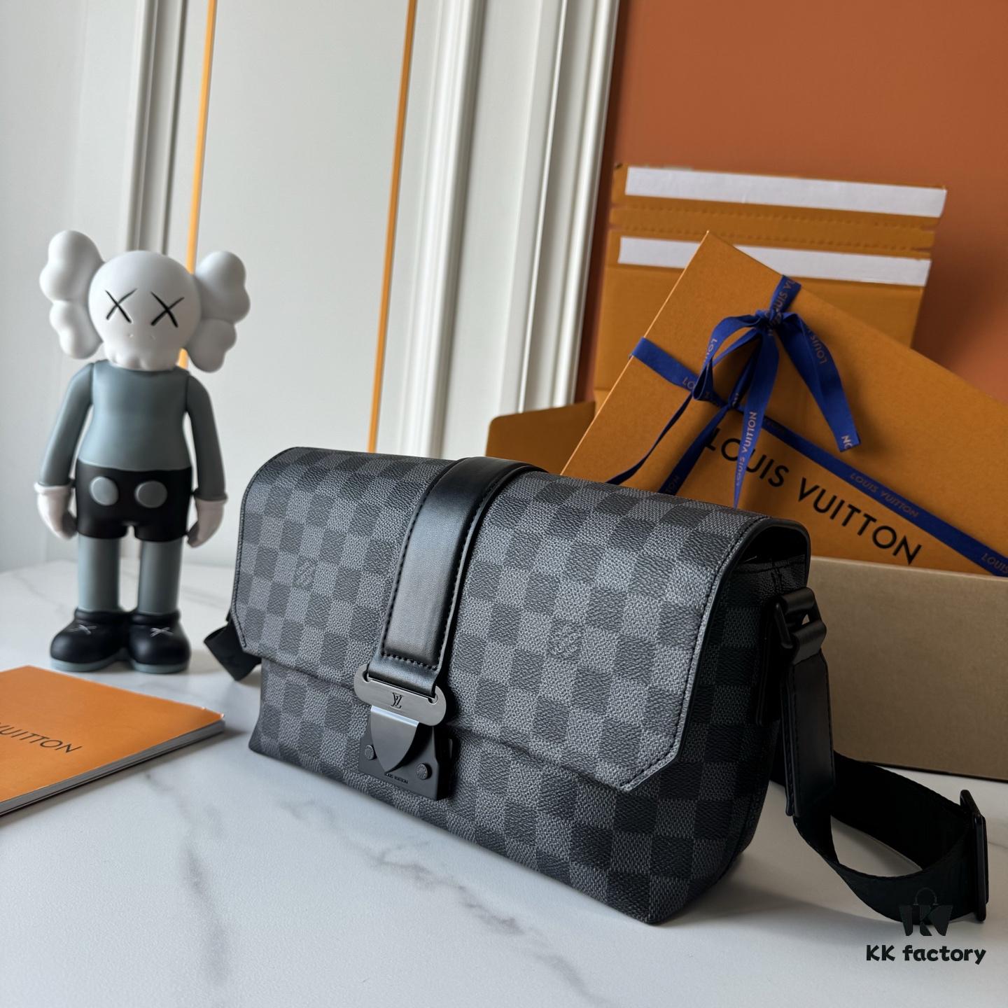 Upgraded M46794 Black Floral, Old Floral, Black Check M23741 Embossed Latest S-Cape Messenger Bag