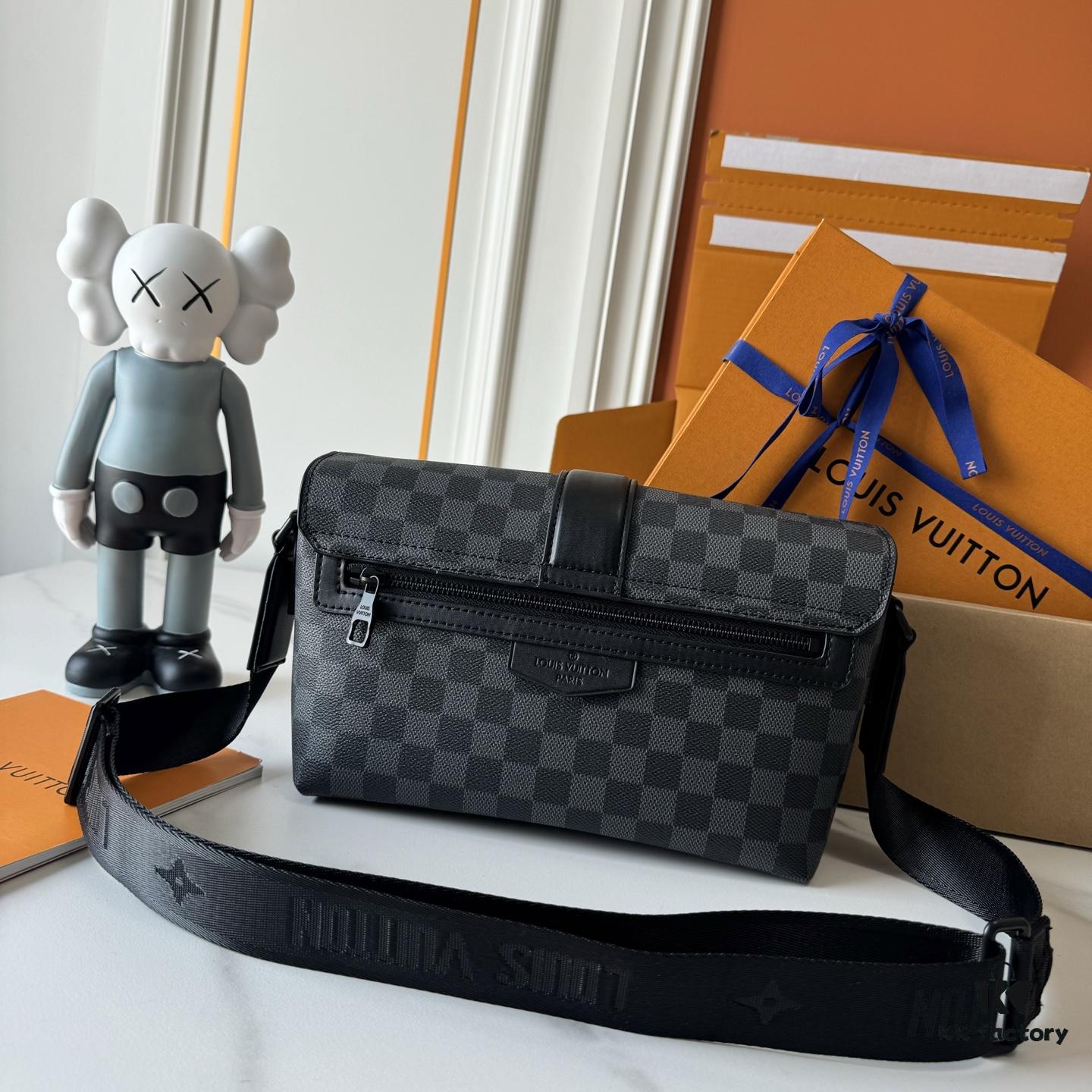 Upgraded M46794 Black Floral, Old Floral, Black Check M23741 Embossed Latest S-Cape Messenger Bag