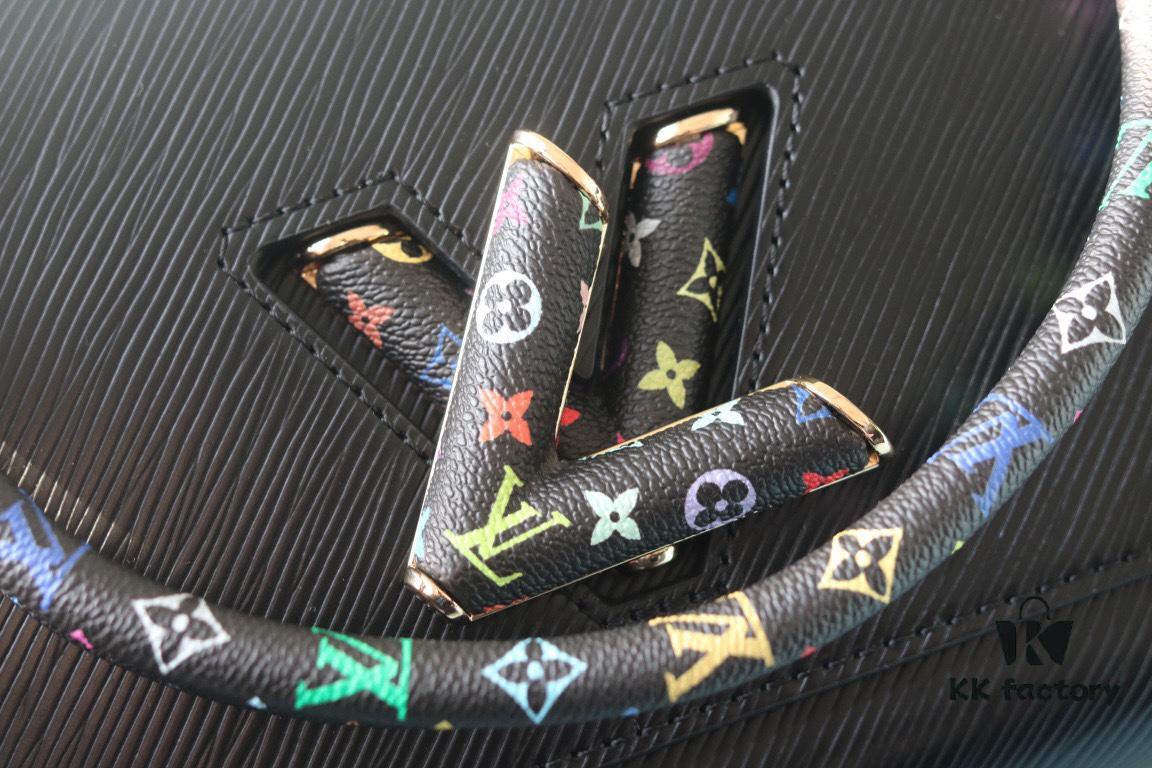 New Arrival Top Quality Original Version Replica LV Twist Medium Handbag Epi Grain Leather with Monogram Pattern