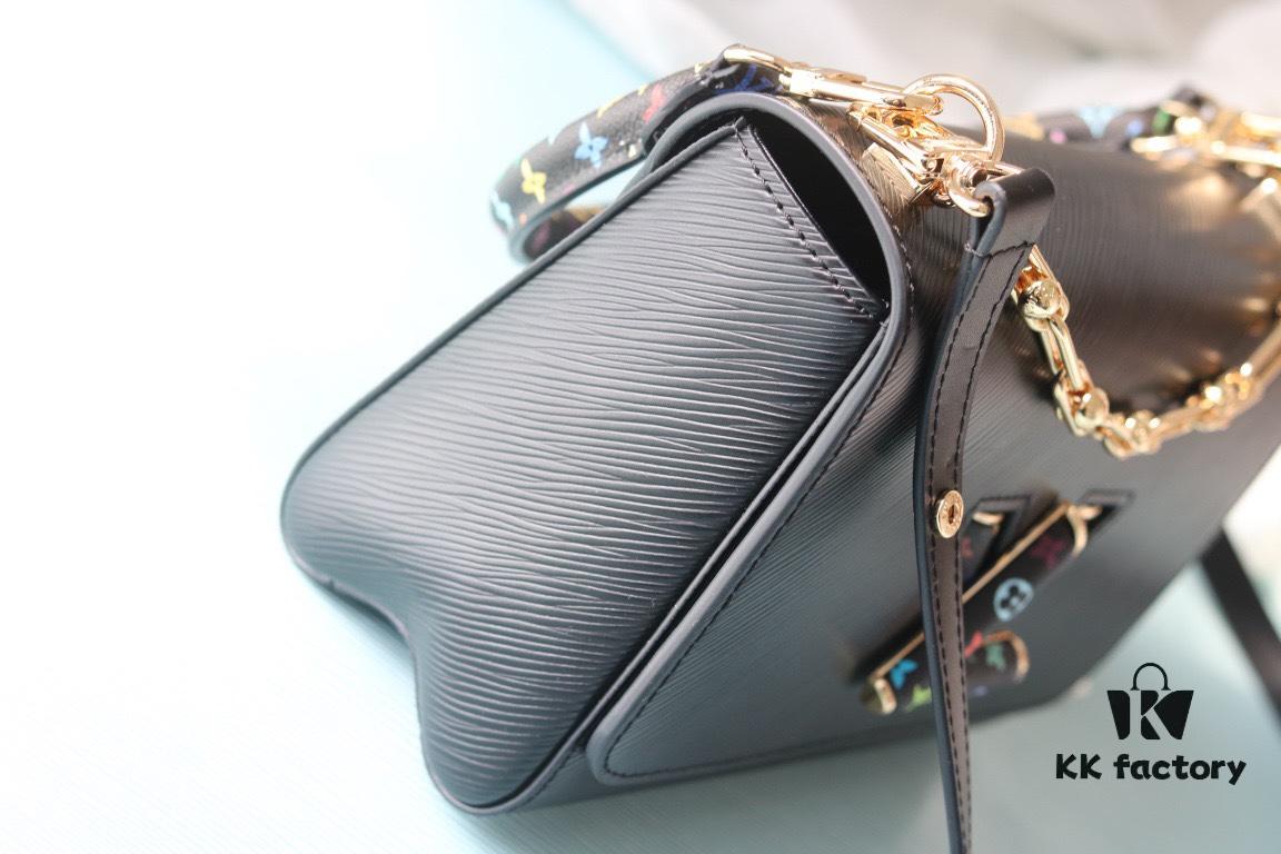 New Arrival Top Quality Original Version Replica LV Twist Medium Handbag Epi Grain Leather with Monogram Pattern