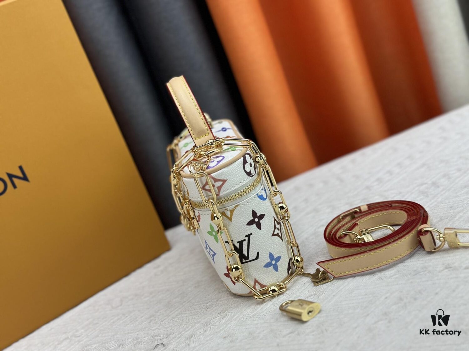 Official Latest Model, Authentic Craftsmanship, Real Photos - Vanity Pouch from Louis Vuitton x Takashi Murakami Reimagined Collection