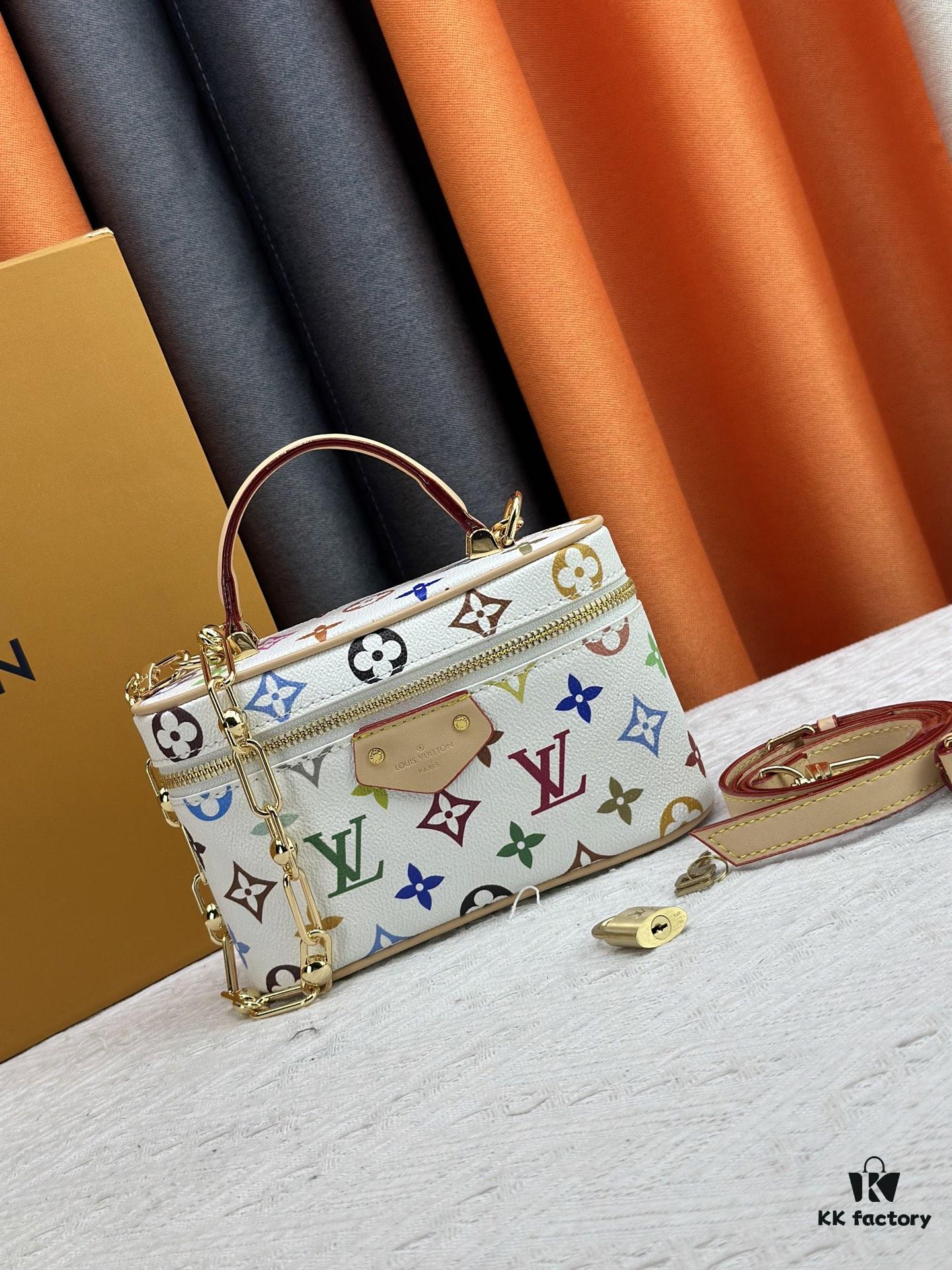 Official Latest Model, Authentic Craftsmanship, Real Photos - Vanity Pouch from Louis Vuitton x Takashi Murakami Reimagined Collection
