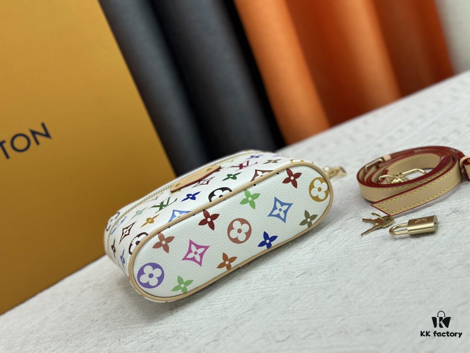 Official Latest Model, Authentic Craftsmanship, Real Photos - Vanity Pouch from Louis Vuitton x Takashi Murakami Reimagined Collection