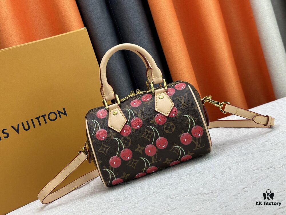 Upgraded Original Cherry 🍒 M13094 M46234 M46222 Speedy Bandoulière 20 Handbag