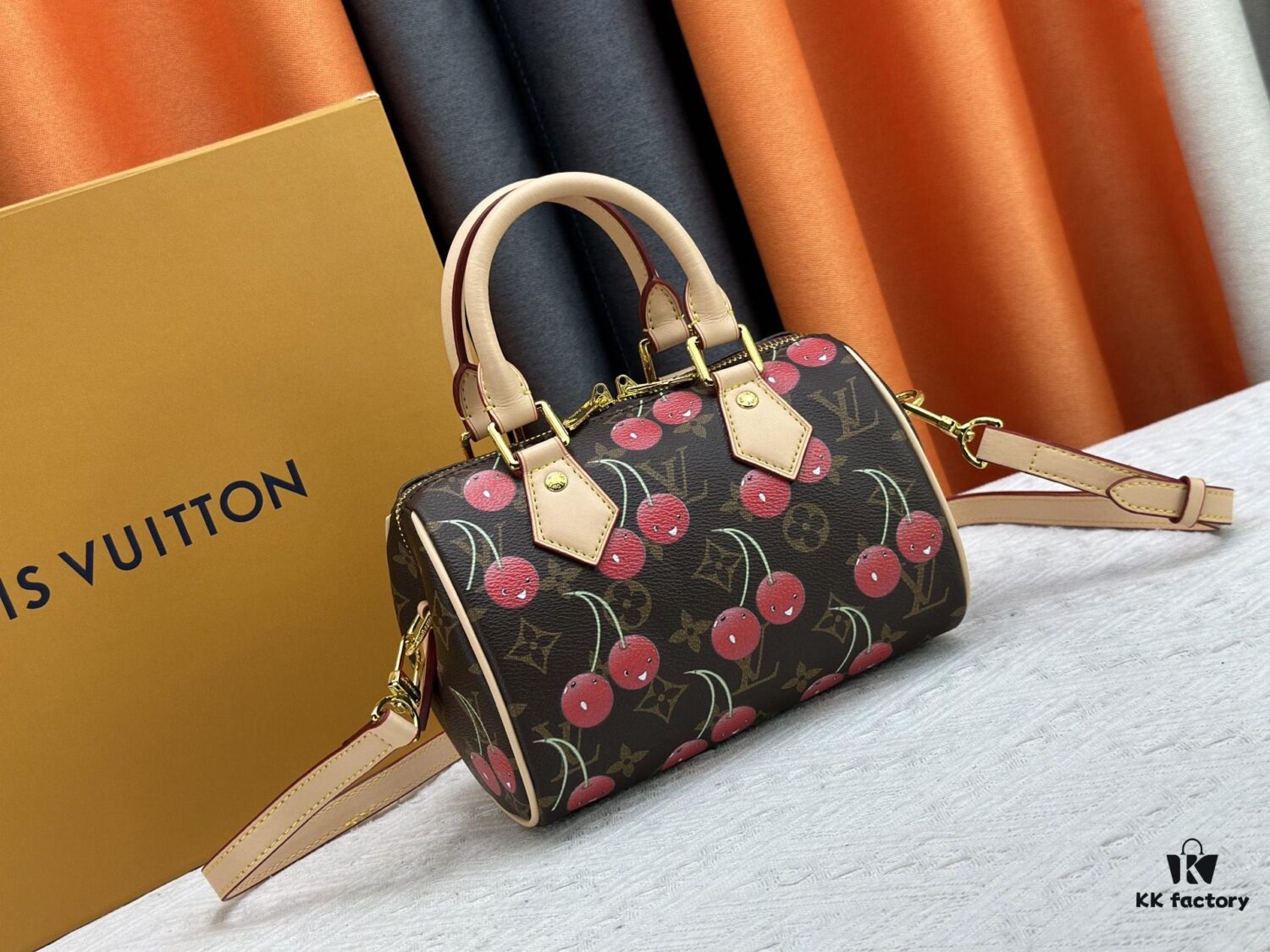 Upgraded Original Cherry 🍒 M13094 M46234 M46222 Speedy Bandoulière 20 Handbag