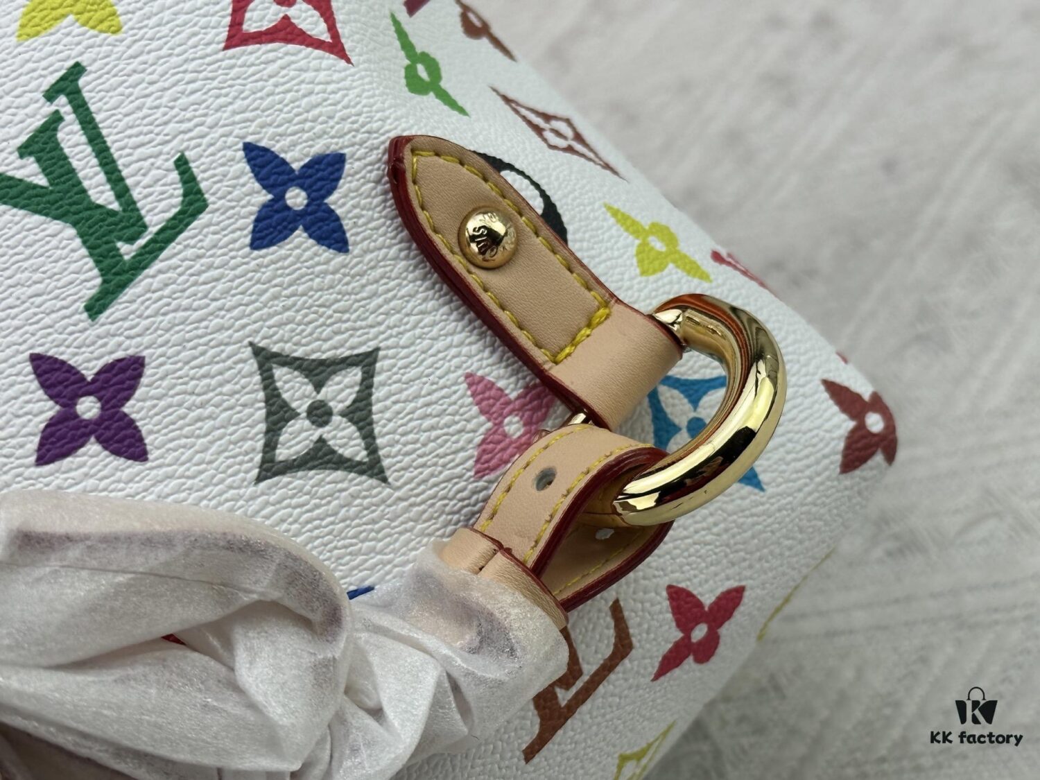 Upgraded Original M13081 M46836 This Venice Backpack Crafted from Coated Canvas with Vivid Hues Inspired by Japanese Artist Takashi Murakami Depicting the Monogram Pattern, Showcasing the Playful Spirit of the Louis Vuitton x Takashi Murakami Reissue Collection