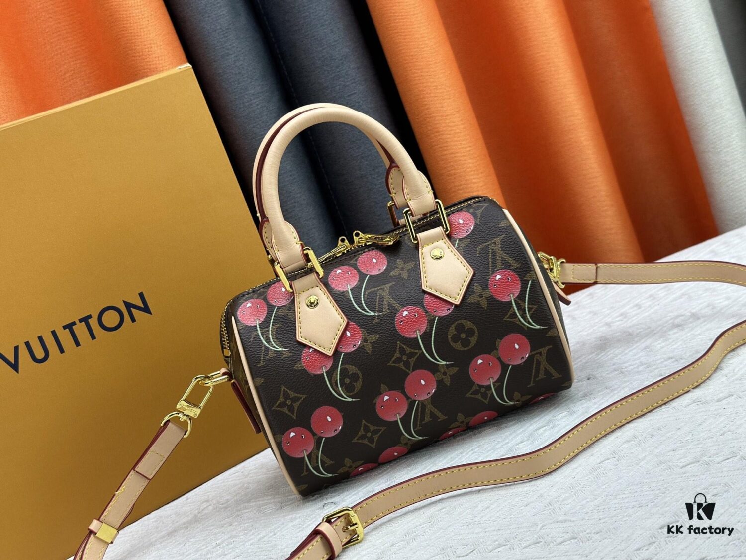 Upgraded Original Cherry 🍒 M13094 M46234 M46222 Speedy Bandoulière 20 Handbag