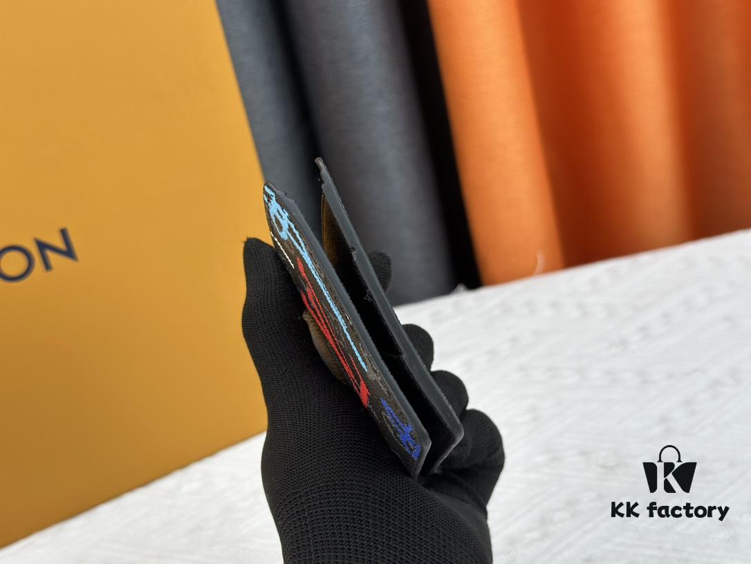 Wallet Model: 81847 Louis Vuitton Classic Brazza Wallet in Damier Graphite Pixel Canvas