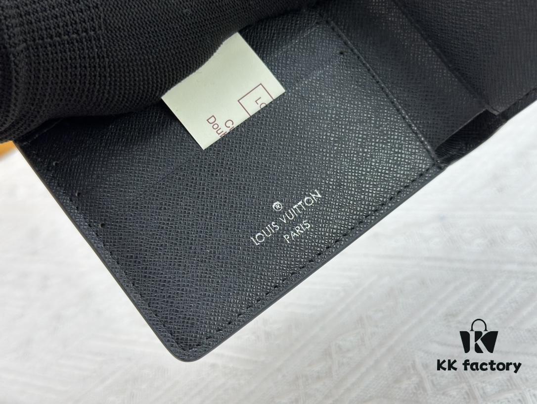 Wallet Model: 81847 Louis Vuitton Classic Brazza Wallet in Damier Graphite Pixel Canvas