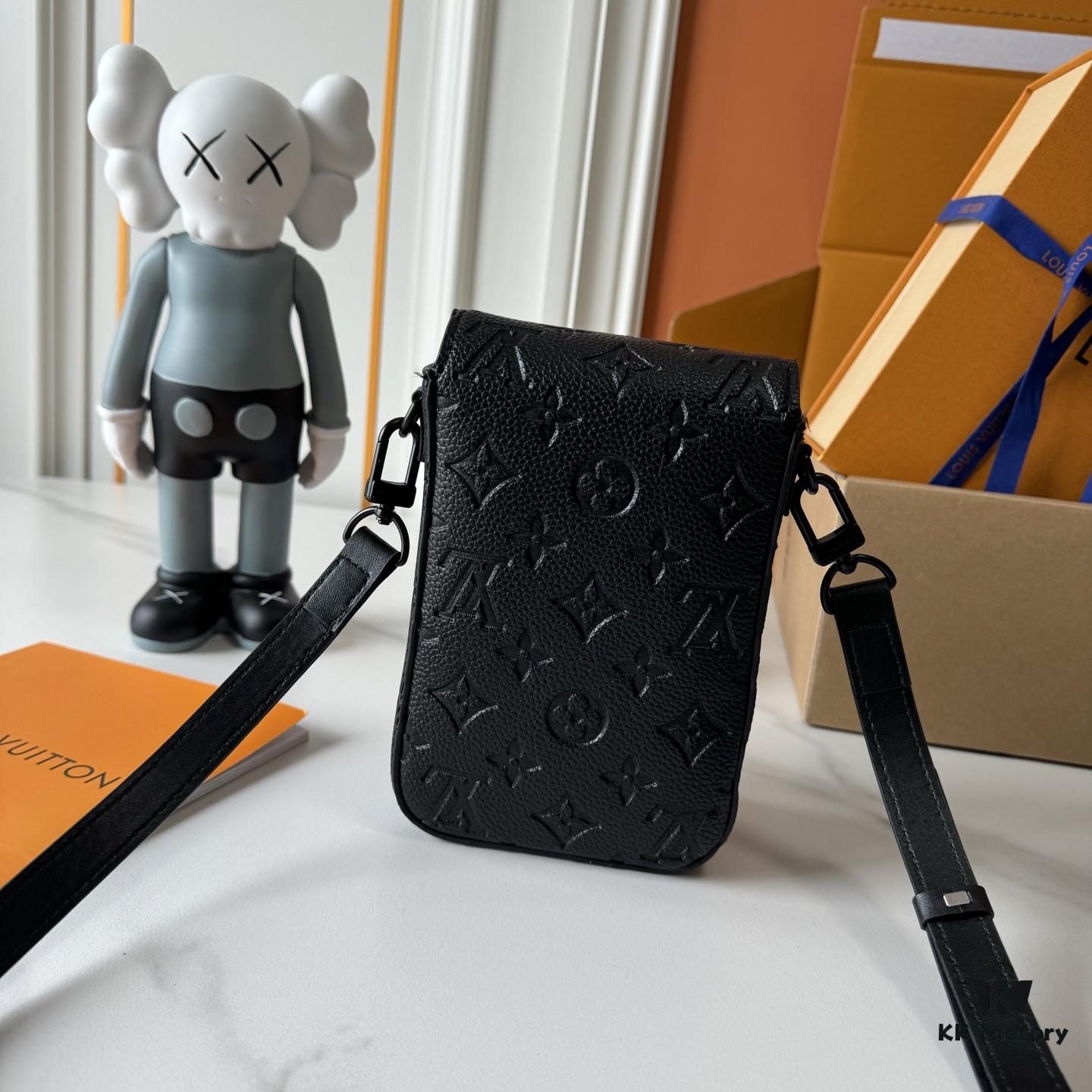 Upgraded M81522 M81524 M82252 M82535 M82568 S-LOCK VERTICAL WEARABLE Wallet in LV Monogram Macassar Canvas – Multicolor Coated Canvas with Black Leather Trim