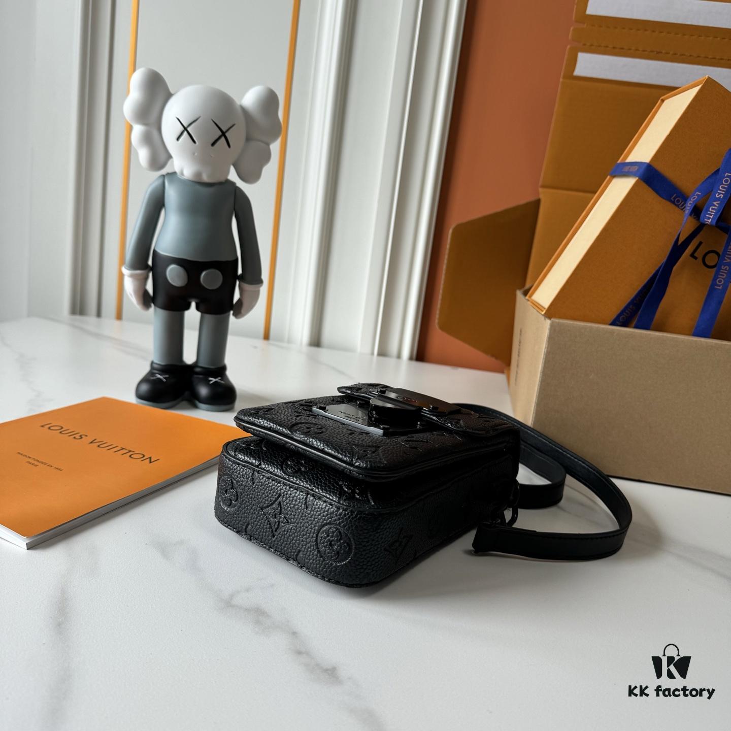 Upgraded M81522 M81524 M82252 M82535 M82568 S-LOCK VERTICAL WEARABLE Wallet in LV Monogram Macassar Canvas – Multicolor Coated Canvas with Black Leather Trim