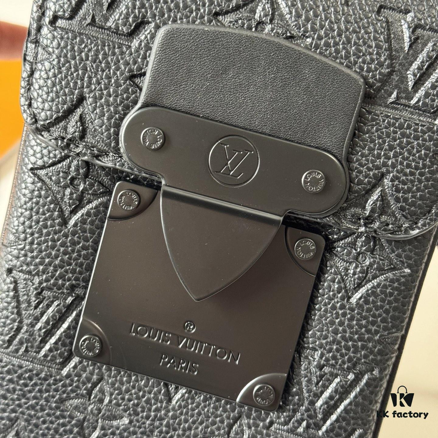 Upgraded M81522 M81524 M82252 M82535 M82568 S-LOCK VERTICAL WEARABLE Wallet in LV Monogram Macassar Canvas – Multicolor Coated Canvas with Black Leather Trim