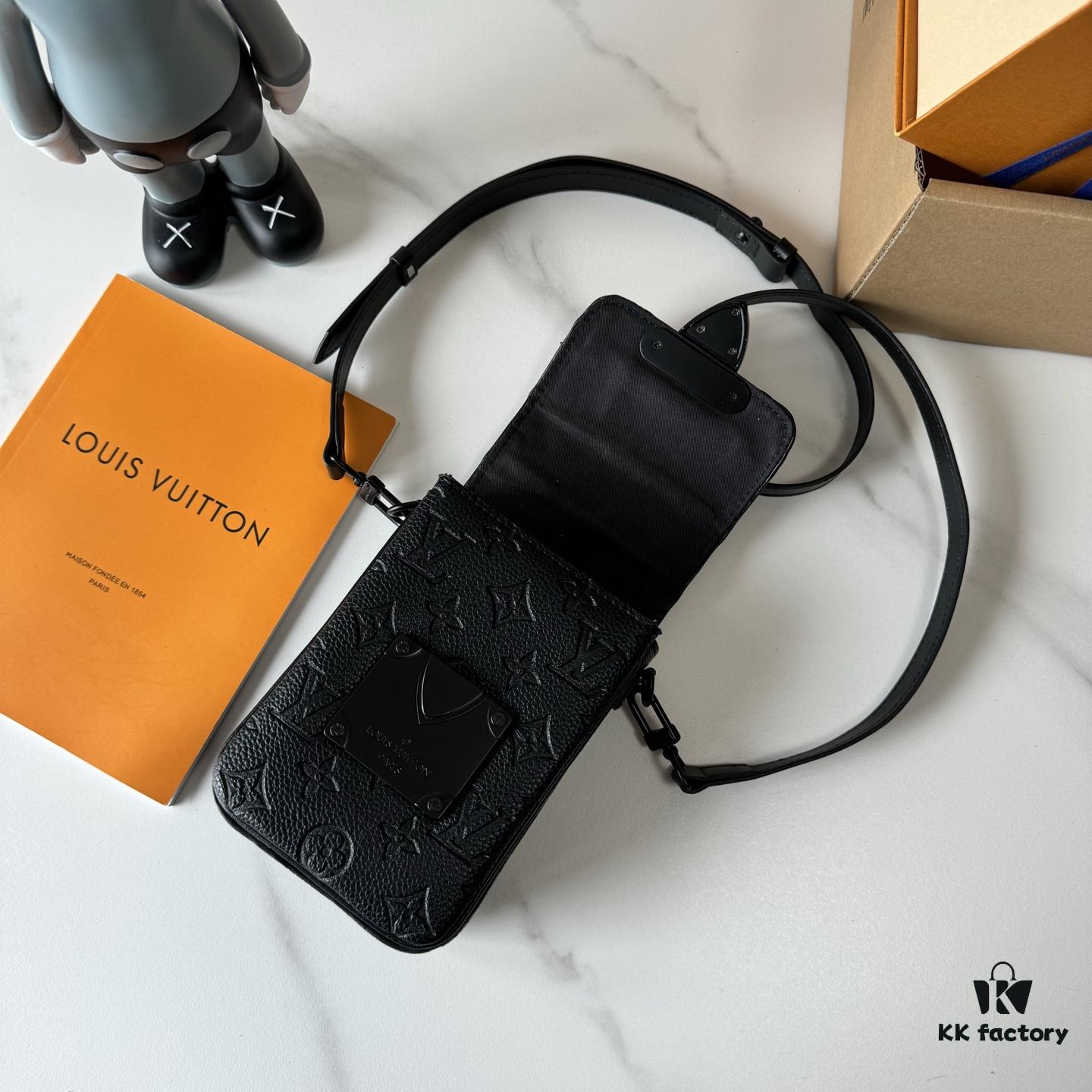 Upgraded M81522 M81524 M82252 M82535 M82568 S-LOCK VERTICAL WEARABLE Wallet in LV Monogram Macassar Canvas – Multicolor Coated Canvas with Black Leather Trim